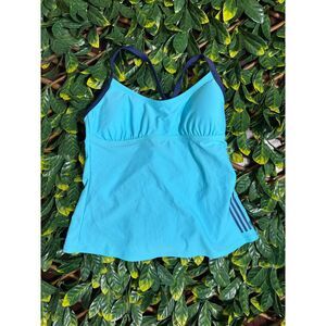 Adidas Blue Core Solid Tankini Size Small NWT